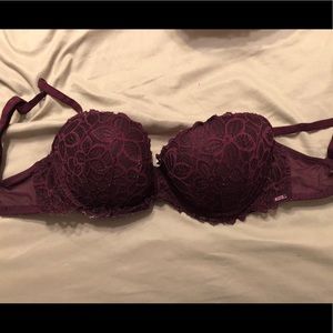 PINK Purple Push Up Bra - 32DD